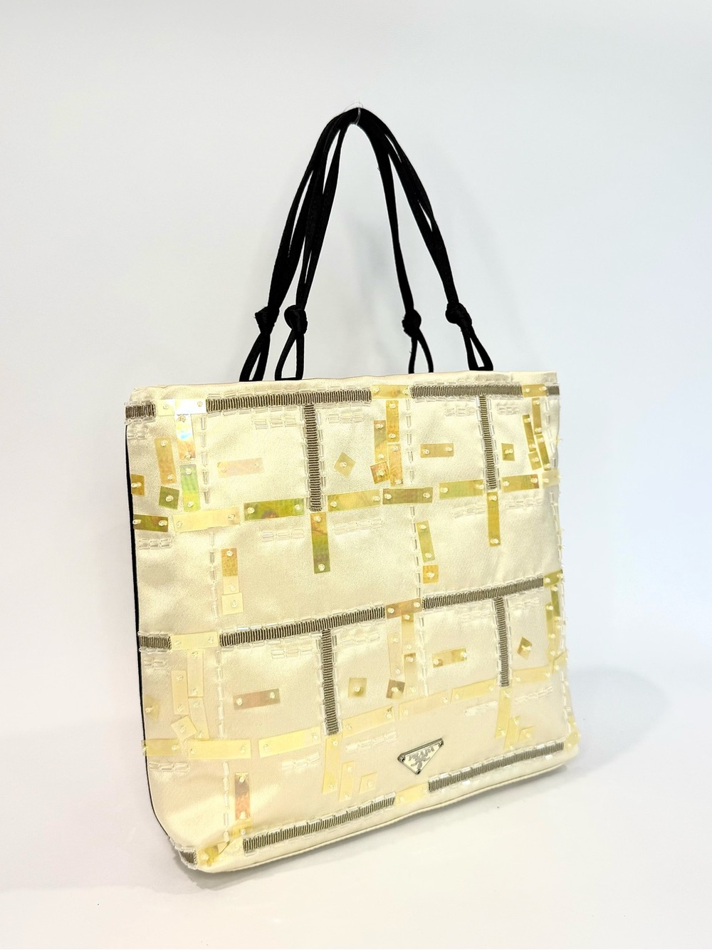 RARE Prada Sequin and Beaded Mini Satin Bag - Picture 5 of 10